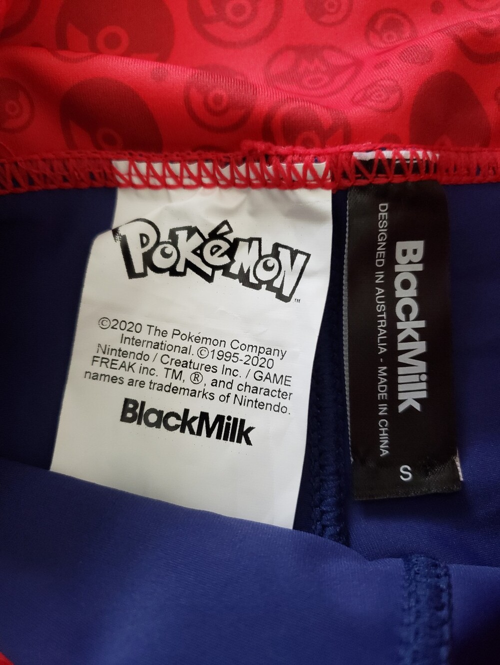 Pokemon Blackmilk Trainer Leggings Size Small High Waisted - Picture 10 of 10